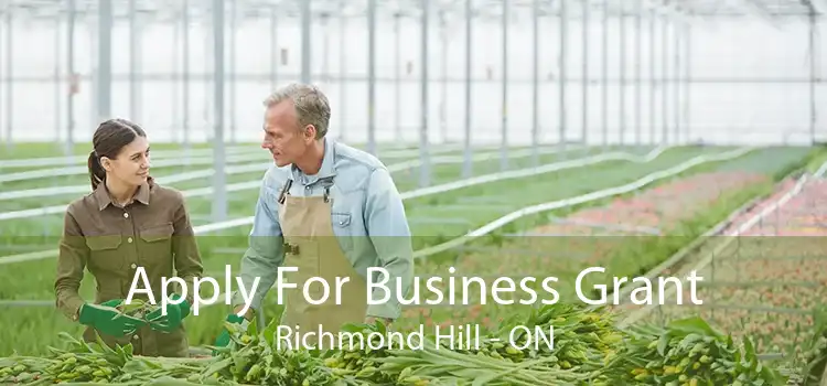 Apply For Business Grant Richmond Hill - ON